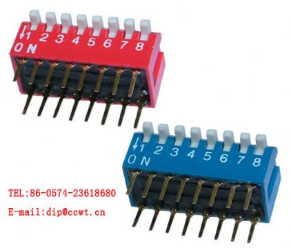 8Ways Piano Type Dip Switch